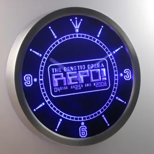 Repo The Genetic Opera LED Neon Wall Clock