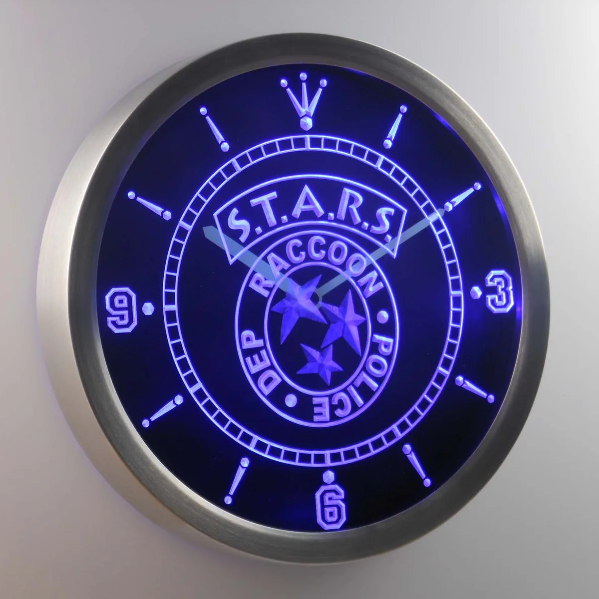 Resident Evil STARS LED Neon Wall Clock