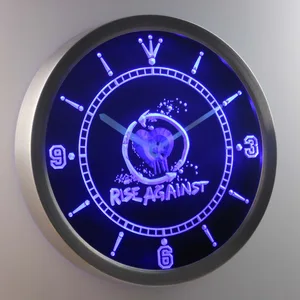Rise Against LED Neon Wall Clock