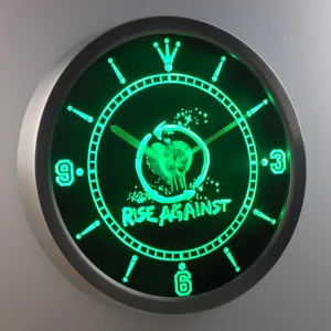Rise Against LED Neon Wall Clock