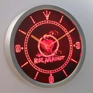 Rise Against LED Neon Wall Clock