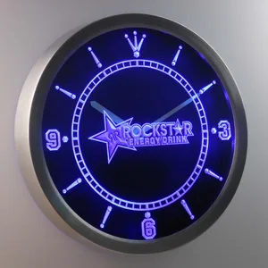 Rockstar LED Neon Wall Clock