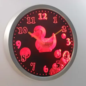Rubber Ducky LED Neon Wall Clock