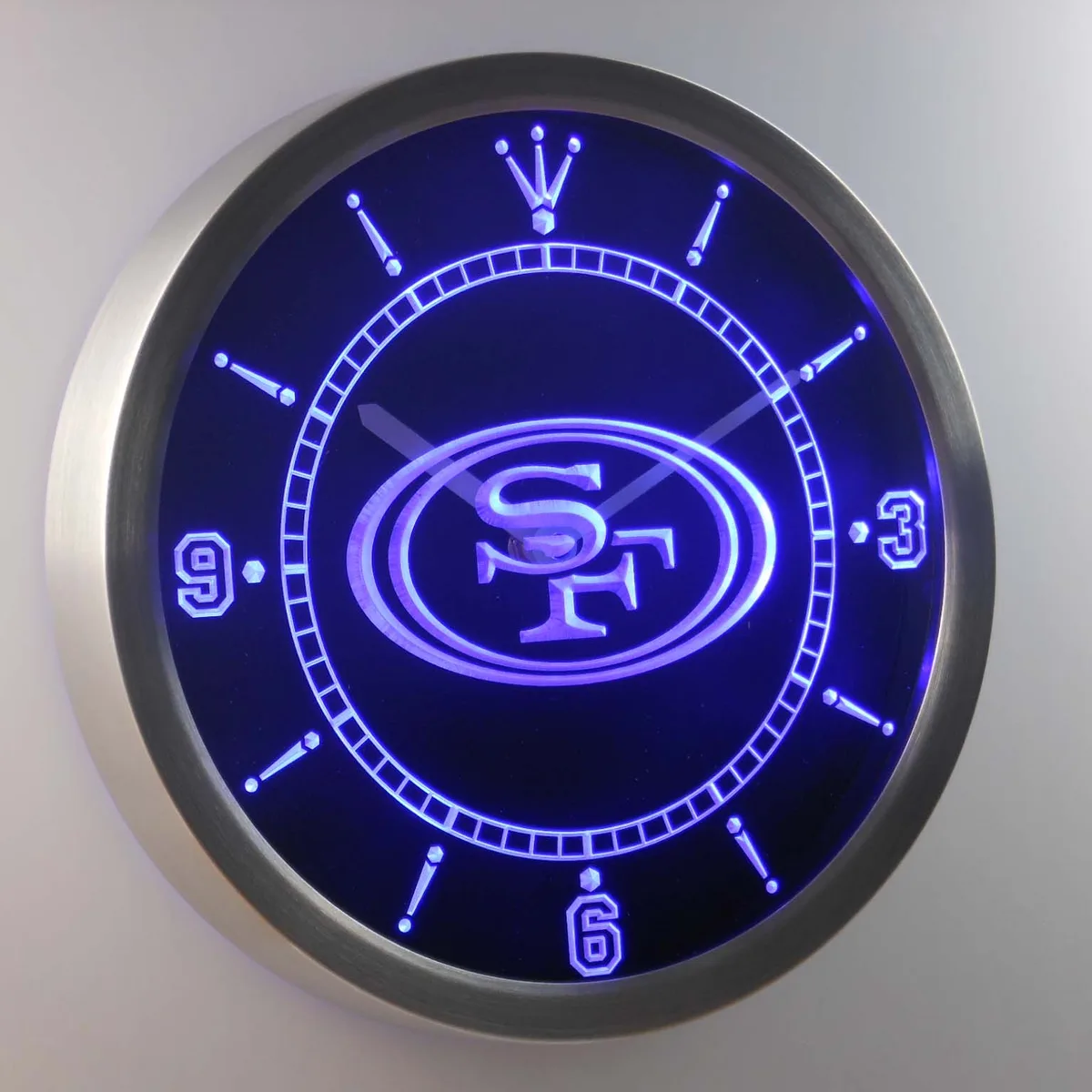 San Francisco 49ers LED Neon Wall Clock