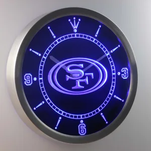 San Francisco 49ers LED Neon Wall Clock