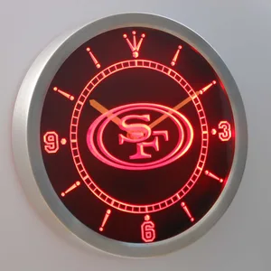 San Francisco 49ers LED Neon Wall Clock