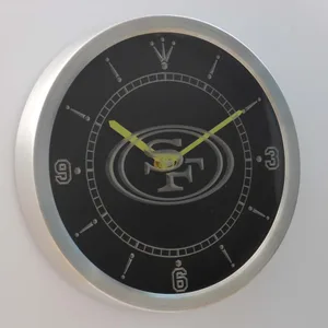 San Francisco 49ers LED Neon Wall Clock