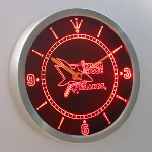 San Jose Sharks LED Neon Wall Clock