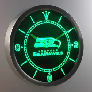 Seattle Seahawks LED Neon Wall Clock