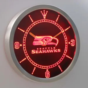 Seattle Seahawks LED Neon Wall Clock