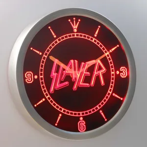 Slayer LED Neon Wall Clock