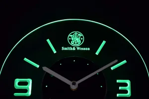 Smith & Wesson Modern LED Neon Wall Clock