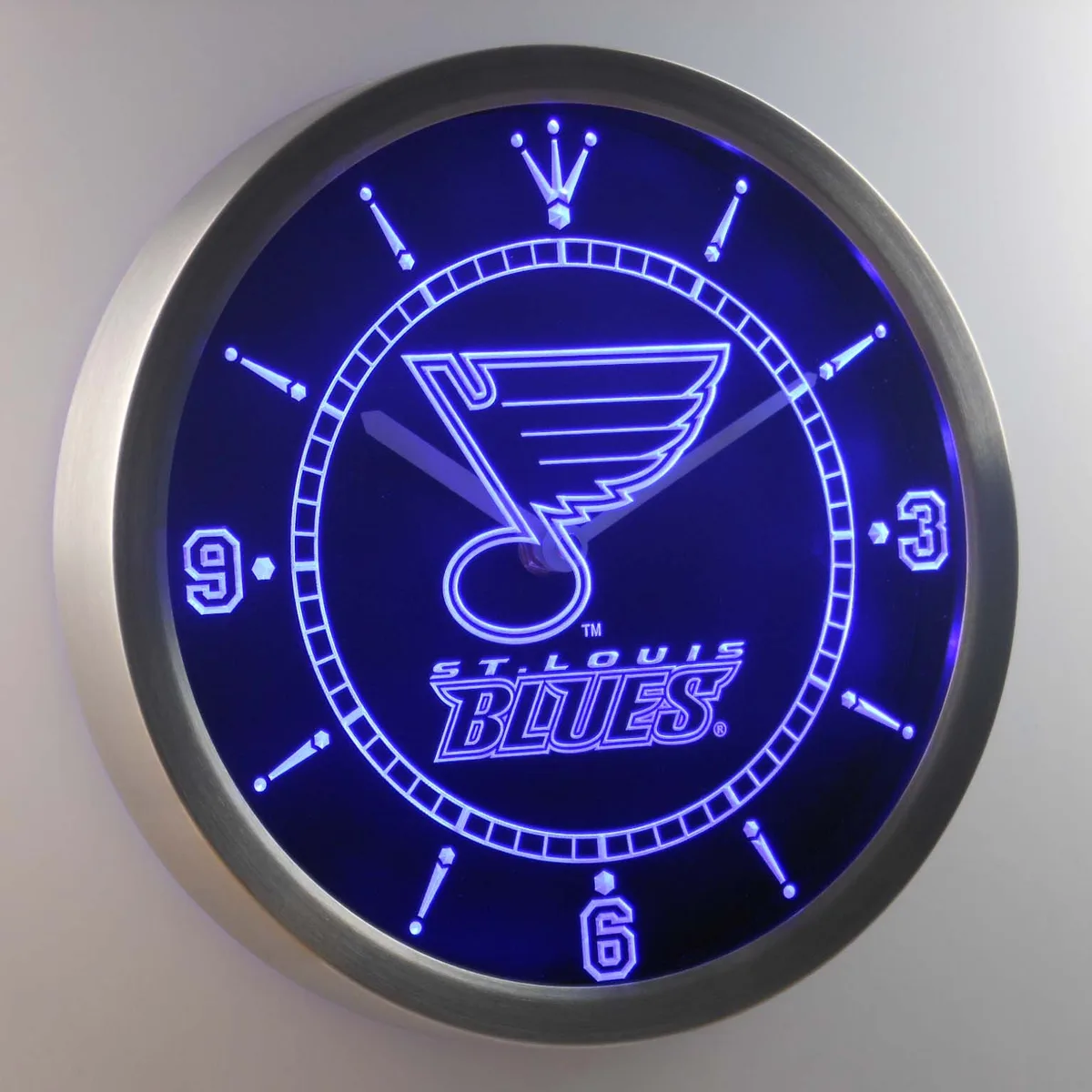 St. Louis Blues LED Neon Wall Clock