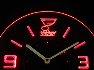St. Louis Blues Modern LED Neon Wall Clock