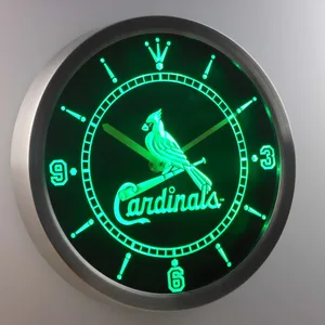 St Louis Cardinals LED Neon Wall Clock