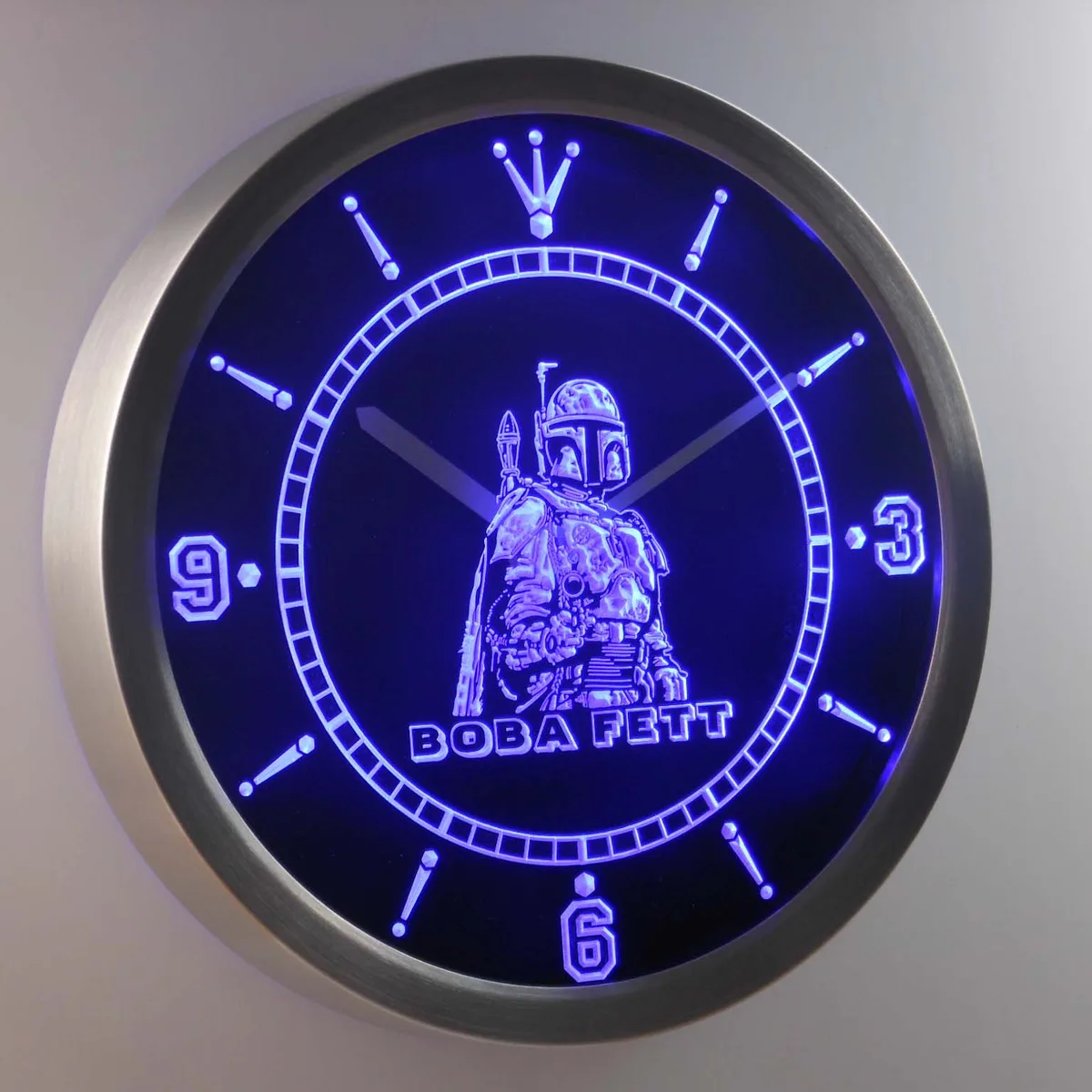 Star Wars Boba Fett LED Neon Wall Clock