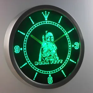 Star Wars   Boba Fett LED Neon Wall Clock