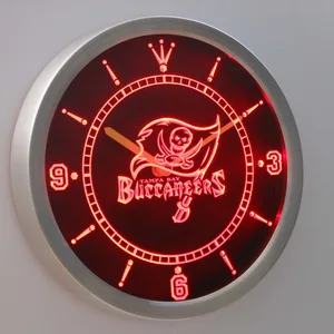 Tampa Bay Buccaneers LED Neon Wall Clock