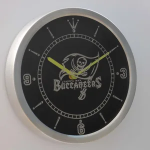 Tampa Bay Buccaneers LED Neon Wall Clock