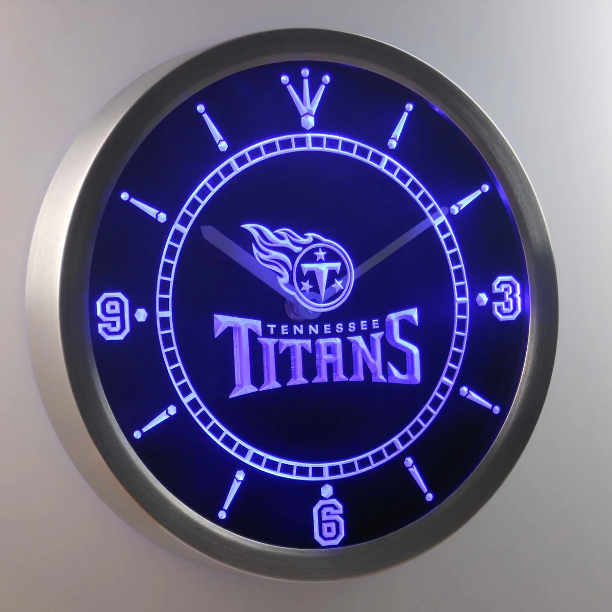 Tennessee Titans LED Neon Wall Clock