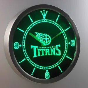 Tennessee Titans LED Neon Wall Clock