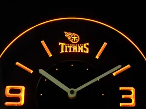 Tennessee Titans Modern LED Neon Wall Clock