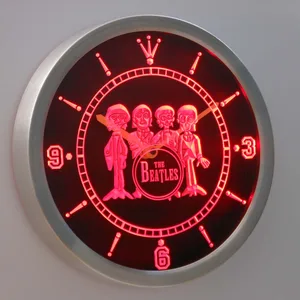 The Beatles Drum LED Neon Wall Clock