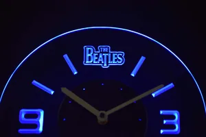The Beatles Modern LED Neon Wall Clock