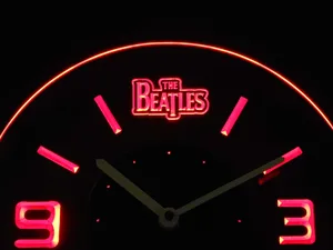 The Beatles Modern LED Neon Wall Clock