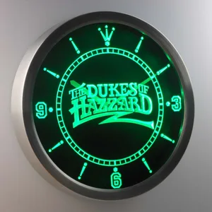 The Dukes Of Hazzard   LED Neon Wall Clock
