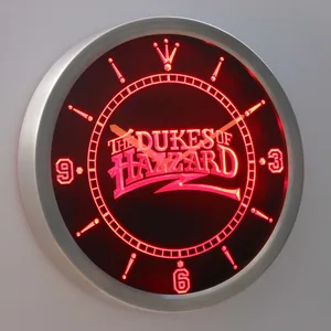 The Dukes Of Hazzard   LED Neon Wall Clock