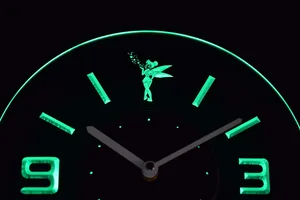 Tinkerbell Modern LED Neon Wall Clock