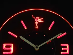 Tinkerbell Modern LED Neon Wall Clock