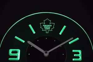 Toronto Maple Leafs Modern LED Neon Wall Clock