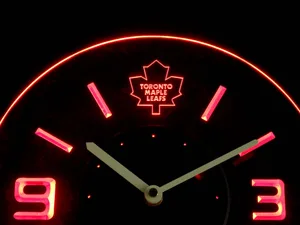Toronto Maple Leafs Modern LED Neon Wall Clock