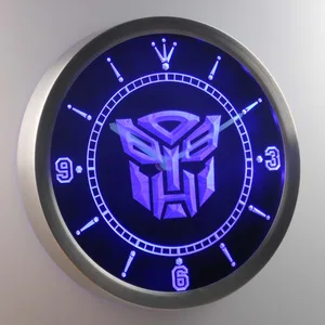 Transformers Autobots Icon LED Neon Wall Clock
