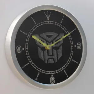 Transformers Autobots Icon LED Neon Wall Clock