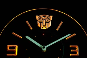 Transformers Autobots Icon Modern LED Neon Wall Clock