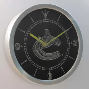 Vancouver Canucks LED Neon Wall Clock