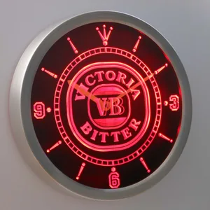 Victoria Bitter LED Neon Wall Clock