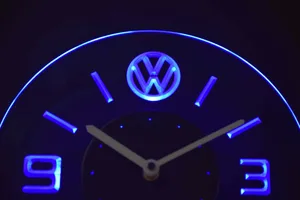 Volkswagen Modern LED Neon Wall Clock