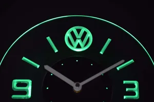 Volkswagen Modern LED Neon Wall Clock