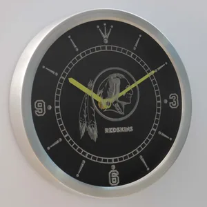 Washington Football Team LED Neon Wall Clock