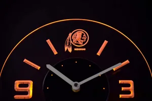 Washington Football Team Modern LED Neon Wall Clock