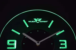 Wilson Combat Modern LED Neon Wall Clock