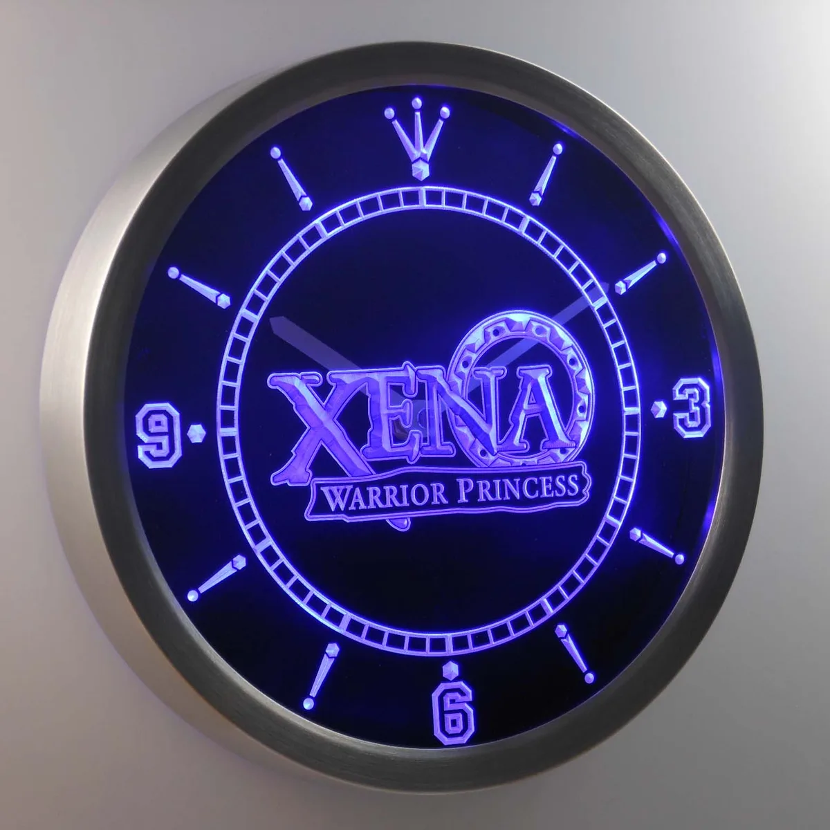 Xena Warrior Princess LED Neon Wall Clock