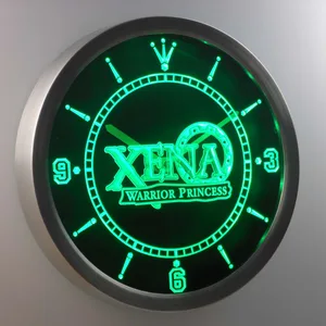 Xena Warrior Princess   LED Neon Wall Clock
