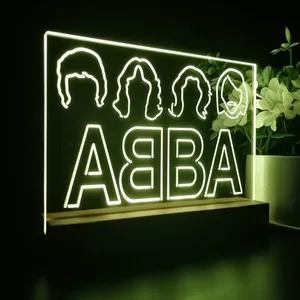 Abba Logo LED Desk Light