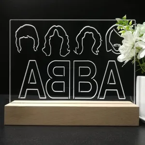 Abba Logo LED Desk Light
