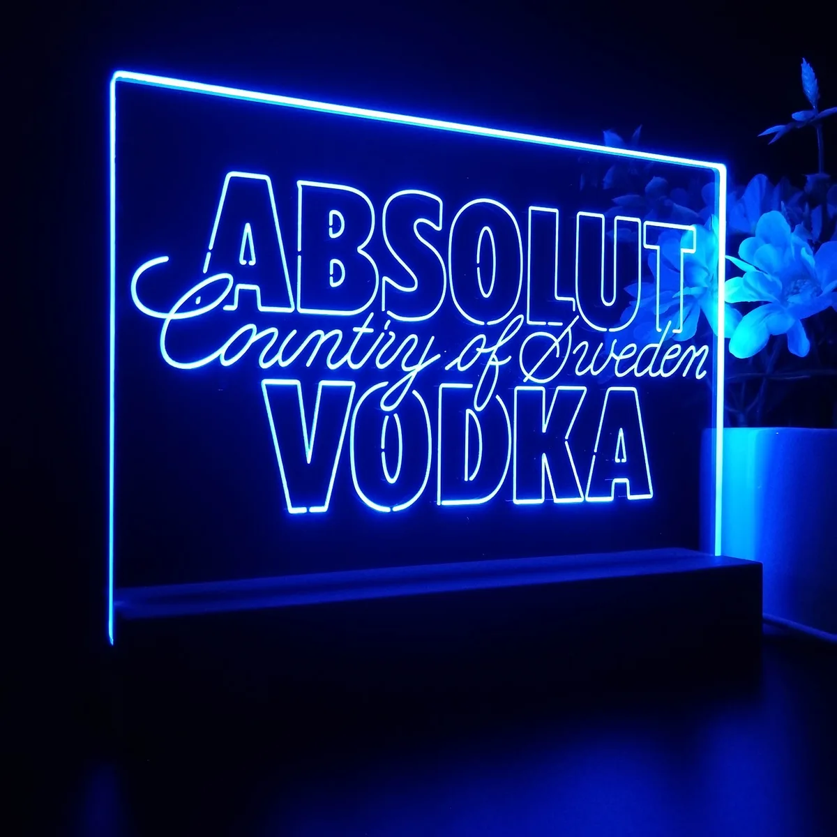 Absolut Vodka Country Of Sweden LED Desk Light